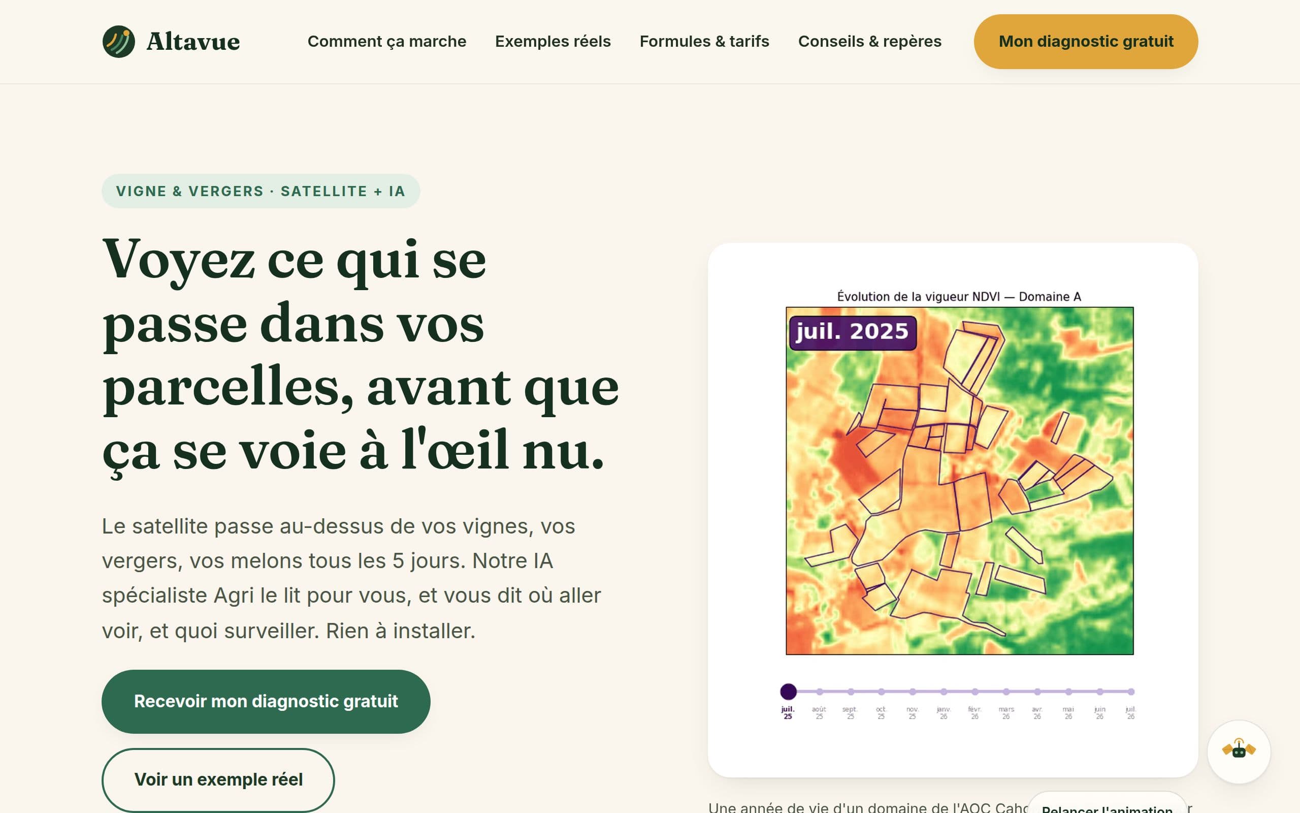 Aperçu du site Altavue