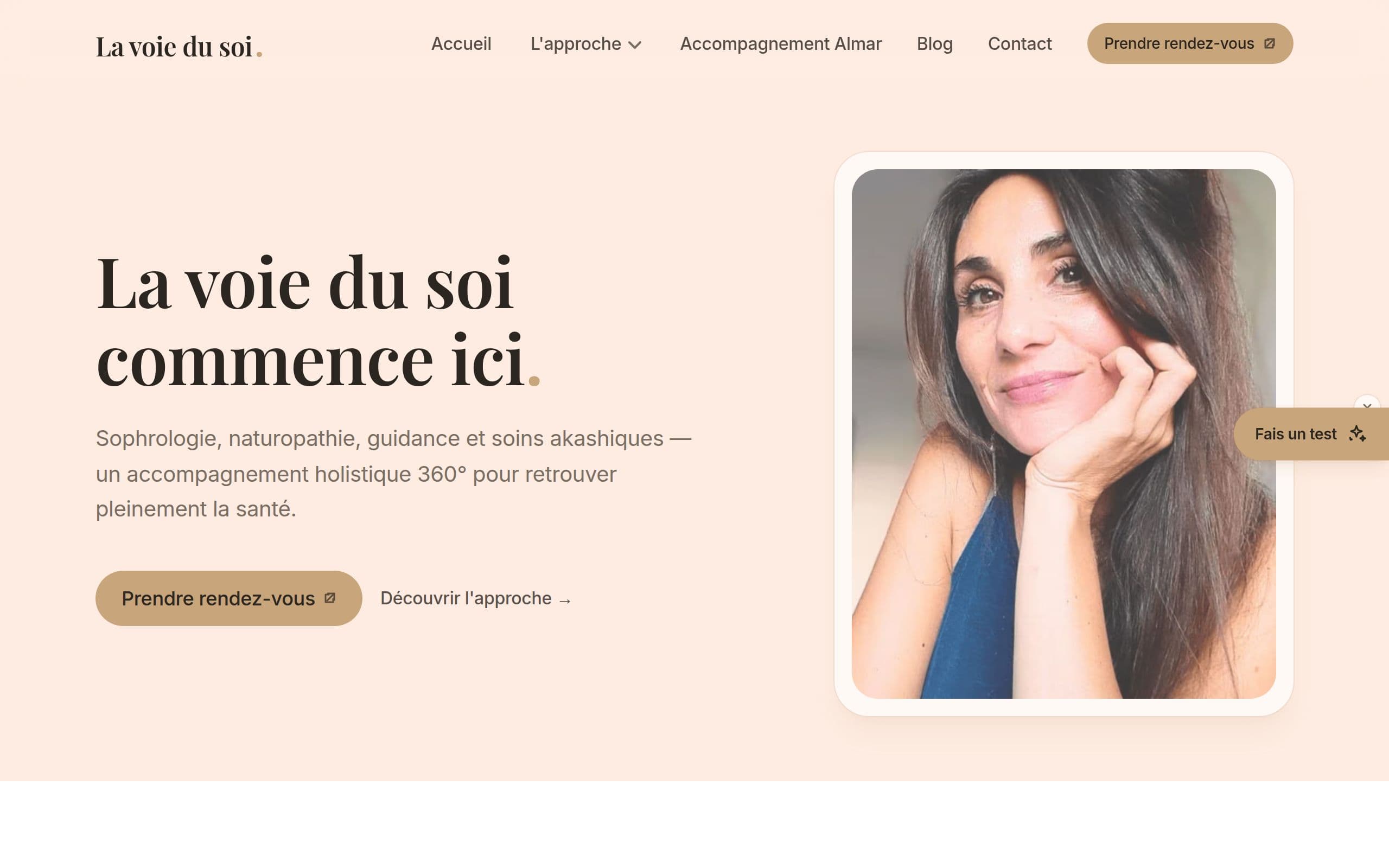 Aperçu du site La Voie du Soi