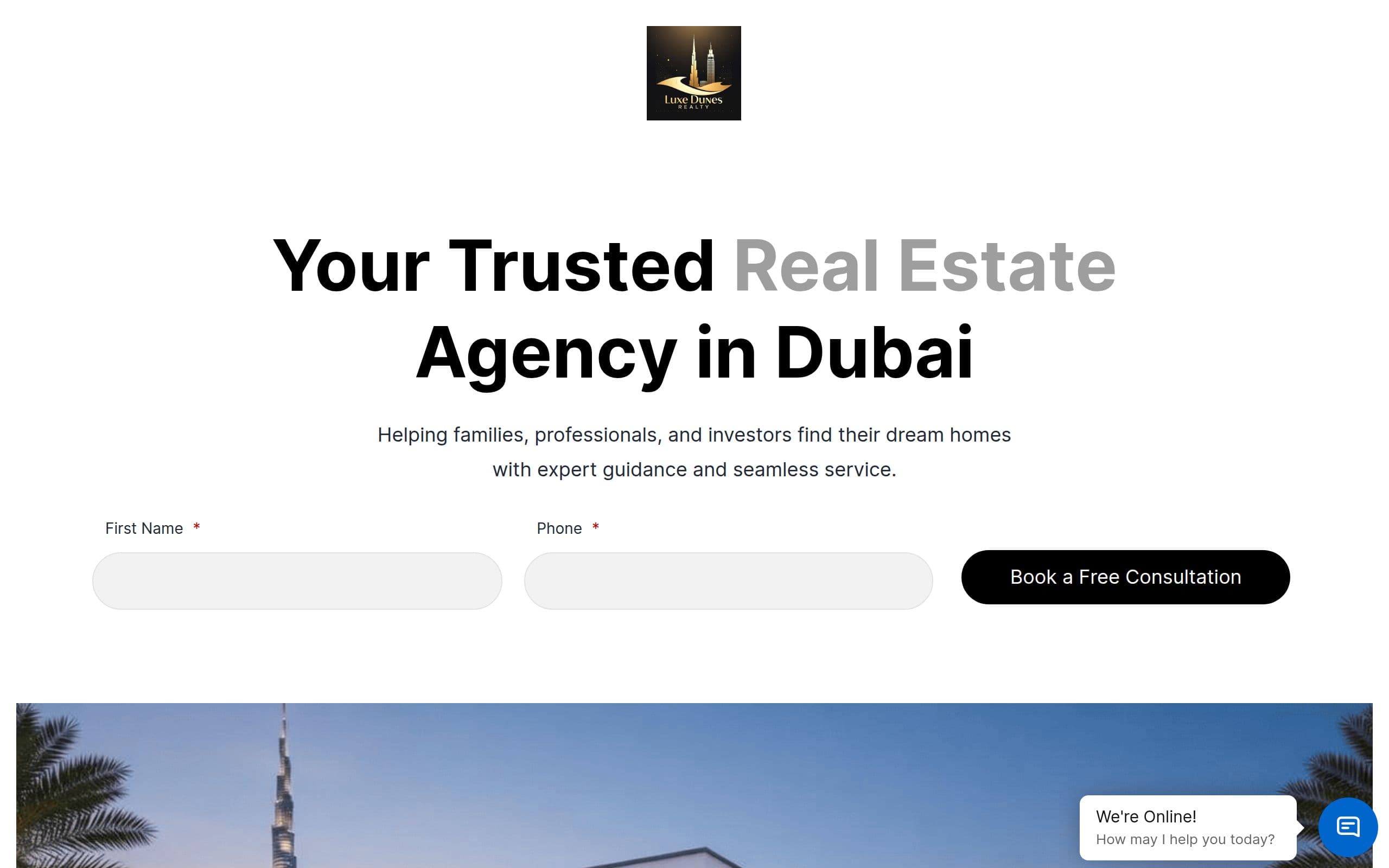 Aperçu du site Luxe Dunes Realty